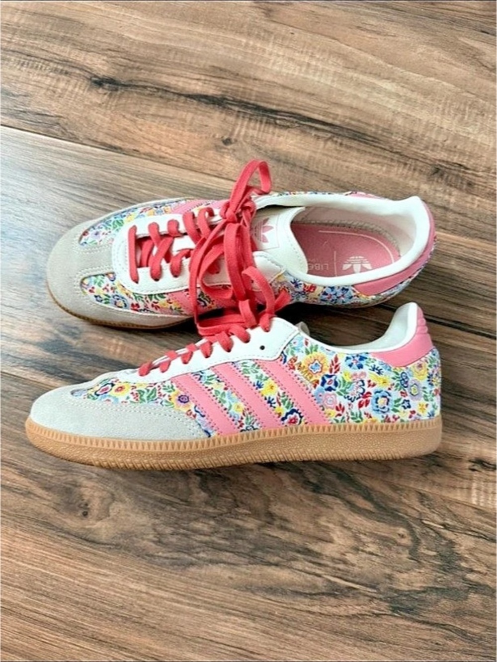 adidas samba Floral Sneakers White & Pink